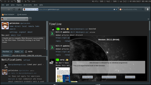 Web Browser displaying a website