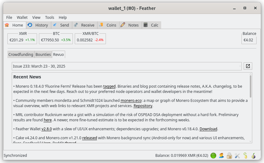 image from Feather: A Free Monero Desktop Wallet