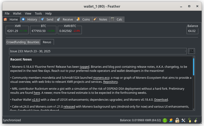 image from Feather: A Free Monero Desktop Wallet