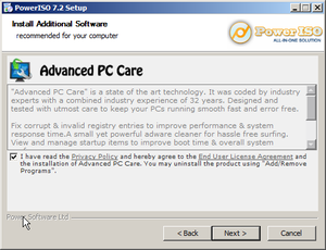 PowerISO attempt to install spyware 2