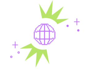 A wireframe globe breaking out of chains