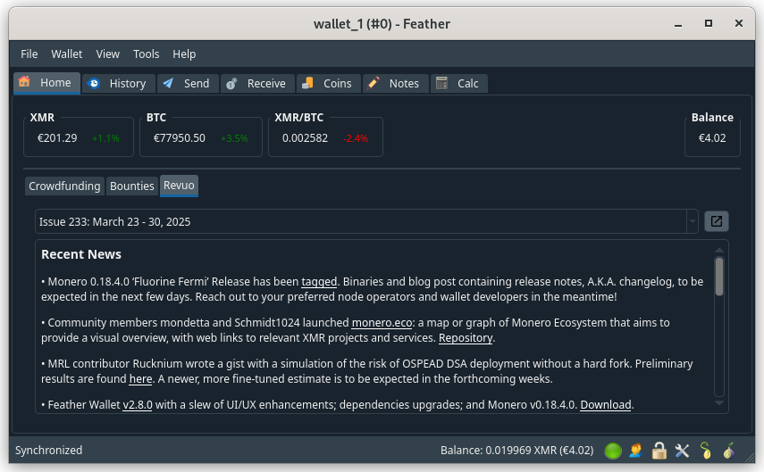image from Feather: A Free Monero Desktop Wallet