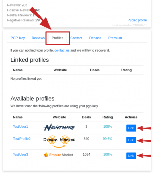image from DarkNet Trust - Search for Darknet Profiles