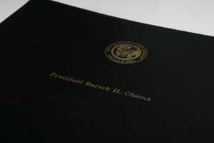 Barack Obama's President's Daily Brief Binder