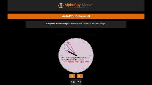screenshot of Anti-DDoS Firewall | AlphaBay Market - http://alphaa3u7wqyqjqctrr44bs76ylhfibeqoco2wyya4fnrjwr77x2tbqd.onion