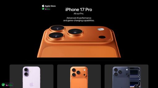 screenshot of Apple Store - iPhone 17 Out Now ! - ceyt3r2jnxzufrtaqcbizjqkjte6cvxlsgxa3k2oxlzd27q7fi2r7qad.onion