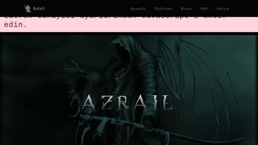 screenshot of Azrail - azrailgggtfmgboqumc3li3bltcj36xoxrzum7ofi7lqhcau2lsp2gid.onion