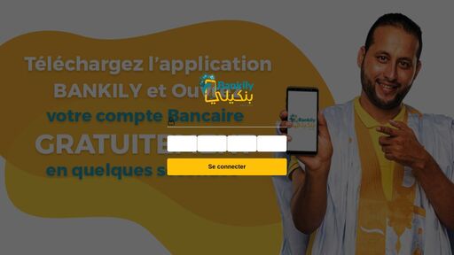 screenshot of Bankily Login - bgv6daxde6t2ifmy2tzm5kxlu5rgcl4yx4lysc6gu34o5xp2e52q7fyd.onion