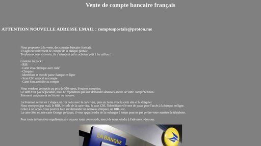 screenshot of Banque Française -- 2026 - trfrrztr2ho6e6k5tcc44krye2fkriwk4lugzguk7xttaniny5pclwyd.onion