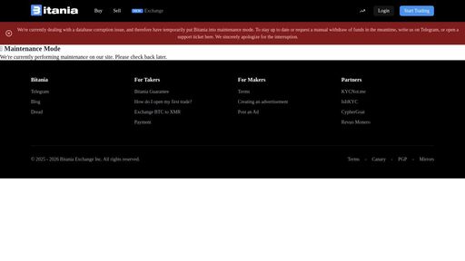 screenshot of Bitania: Leading trade in the Crypto P2P space since 2025 - 2026 - bitania2bmwnoqtjh5uttirc6hvtl4rn2wuokte4ttjkfsualziwvjqd.onion