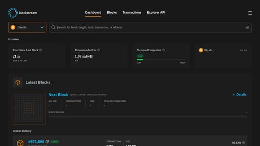 screenshot of Bitcoin Explorer - Blockstream.info - explorerzydxu5ecjrkwceayqybizmpjjznk5izmitf2modhcusuqlid.onion