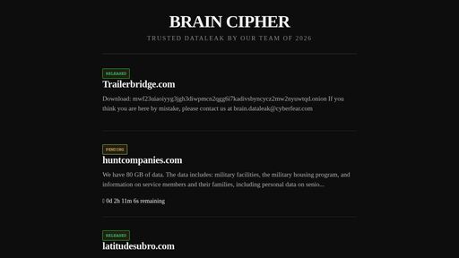 screenshot of Brain Cipher Dataleak - vkvsgl7lhipjirmz6j5ubp3w3bwvxgcdbpi3fsbqngfynetqtw4w5hyd.onion