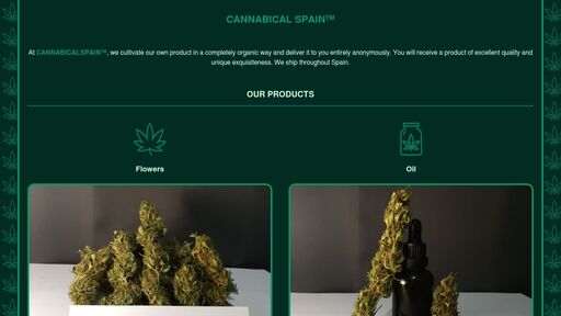 screenshot of CANNABICAL SPAIN™ - Buy cannabis in Spain - http://wvvwoc7io26vzggmcde4x7snr6yj3yink7pucsvrbw6ki5cofkbaumqd.onion