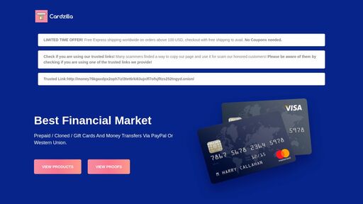 screenshot of Cardzilla - Best Financial Market Cards Paypal WesternUnion Money Cash - money76kgaxdpx2oph7izl3tet6rki63ujxifl7ofsjfltzs252tngyd.onion