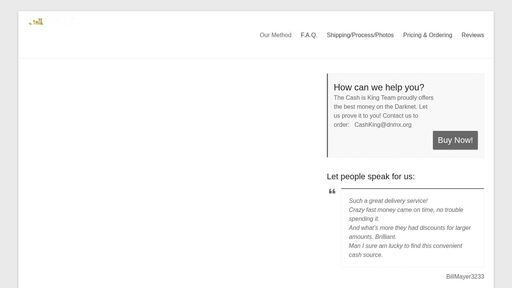 screenshot of Cash Is King – The Original Crew! - cashparrguzebttm7sv5zzcnudukqpbabbjqmfxelesi2t4tdtcsvpqd.onion