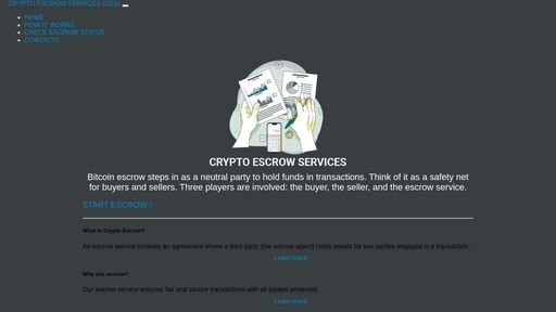 screenshot of CES - Check Escrow Status - http://hickkxbmuxvi5v7fr4g2an2lxrpkluppe4xrnc3yogtvpa6zkuazeyyd.onion/Check-Escrow-Status.php