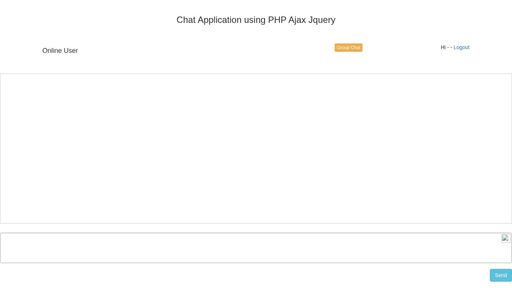 screenshot of Chat Application using PHP Ajax Jquery - oilriytqcjidicpeguycu7vtibqewu3ahszym3nnofxhlwsibbbgq4qd.onion