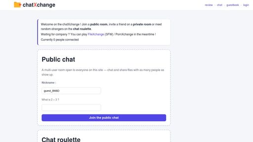 screenshot of chatXchange - chatx33r3bjfhuzab5f6t3kj73edpod6trzmtydv2uatdesymyvmnnad.onion