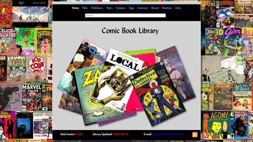 screenshot of Comic Book Library - nv3x2jozywh63fkohn5mwp2d73vasusjixn3im3ueof52fmbjsigw6ad.onion