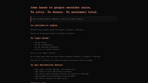 screenshot of Como hacer tu propio servidor onion - http://fvmmcn5ozdlqcqdsxmyyc3ddgxj5xslvd4qk6bnlox3vrqz2ncawd3ad.onion