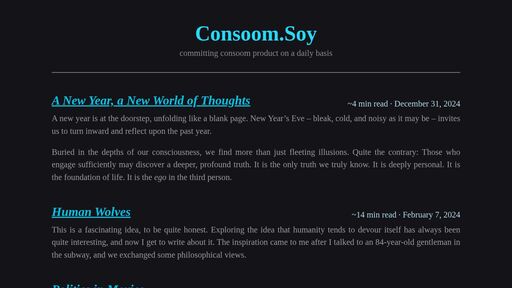 screenshot of Consoom.Soy - consoomf57i4dvc4hfeyh43v25yziu4s3cig4s7bcvlqls6l2nv47lad.onion