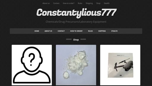 screenshot of Constantylious777 – Chemicals/Drug Precursors/Laboratory Equipment - 6pg2fmbf6fcl4stkhcpno5alcm2andvdryg43ccbcwjd2ivkqohmh7ad.onion