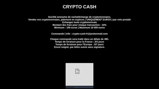 screenshot of Crypto Cash - Achat-Vente de Cryptommonaie - rsxascisqj26os2eeeulsivzdoslnphvbb42soihppitsygn6eedhtid.onion