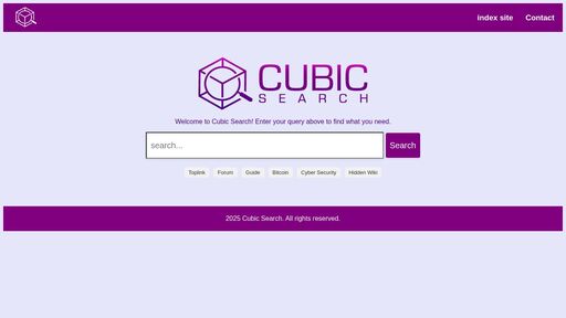 screenshot of Cubic Search - tor search engine - 6ab3arwlo544hqrpqnprxu2kn4m43hf675pwxtpr2x3najgx3t23pnid.onion