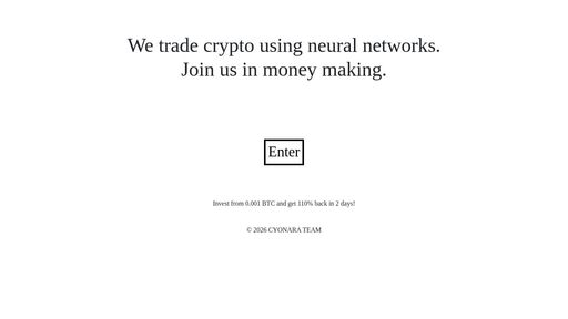 screenshot of CYONARA - http://cyonara4swv4r3mdjdc2ihofojun7ddwcyauzyprb3f3bj45kp4dxzqd.onion