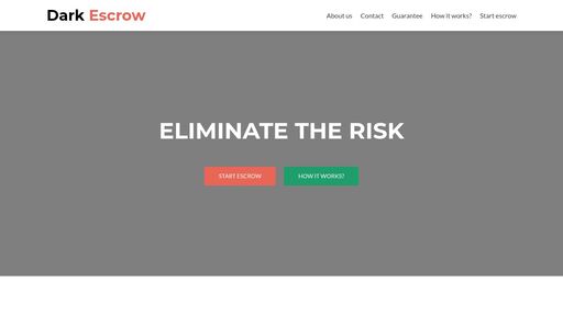 screenshot of Dark Escrow - http://dark5ygrocjnqt5smuqzo2thjvifbbzliivlm5fln76cv6u2oz5n6mad.onion