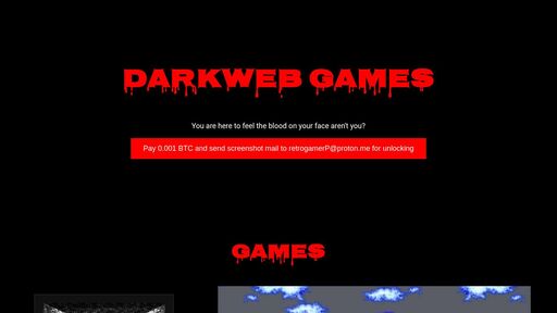 screenshot of Dark Realm of Games - 53dnlm3mn2elve4jabmhcbukqh2jczhtjba55mqv6nba5p2t2zwazjid.onion