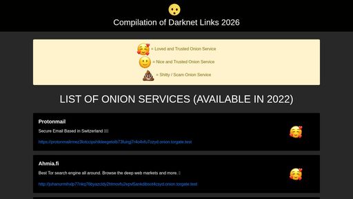 screenshot of Darknet Trusted Links 2026 | Hidden Link Directory - linksw7rw77azkfrmhjwurqos4waodlyj3vo6jmkm3nkde5t5k4dtdid.onion