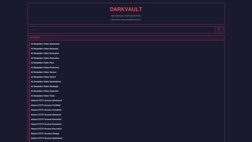 screenshot of DARKVAULT - 880 Hacking Services Database DDoS ATM Jackpotting Spyware Deep Web Ahmia Onion - ty7itg4sdp7ruvioi3dwwlj3pytvuus3eejk3ksbmkpl66kmvm2om7yd.onion