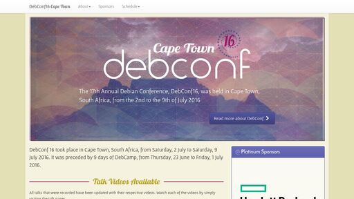 screenshot of DebConf16 - tjulrdmbhkwzdvborn6r723mdyuqgolctejxm3hze2ygvmagmwei3iad.onion
