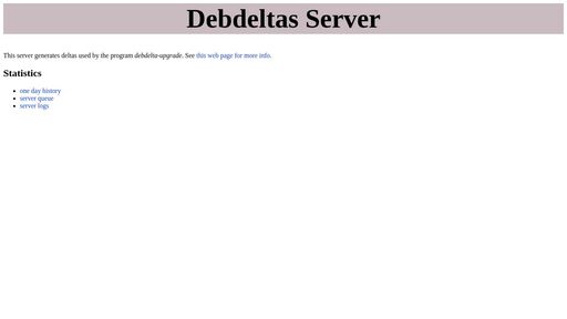 screenshot of debdeltas Server Home Page - http://h3zfg7pvbedsteur5ruyvku7p7bvmx3tws7m5uxnes53cu6xaiscubyd.onion