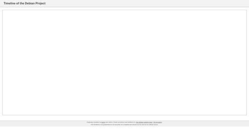 screenshot of Debian Project Timeline - a timeline of the Debian Project - http://ck2b4sppxizlsdj5cuwan6gdiee3fzrw6jlxep7htgy7euxa4m6uukid.onion