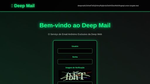screenshot of Deep Mail - Serviço de Email Anônimo da Deep Web - http://deepmailv2xihwk7ie5q3nlmyflvjlqhvlzt3wih43eo44sfvfingeqd.onion