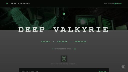 screenshot of Deep Valkyrie - 5nbdjfo6ts2vchmhgoqgbvd4h6o6ajgaqsbpmxe2lcimdtdc2frdyuyd.onion