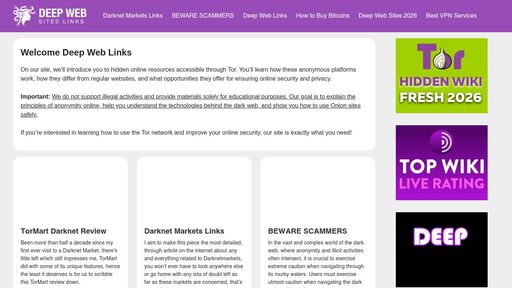 screenshot of Deep Web Links Sites - Onion Search Engine - Dark Web Links - Onion Sites Links - Hidden Wiki - darkwezljffabhtmu2gsw4bmlz2d2m3nnoyngyskgdfgfadzrmfu3vid.onion