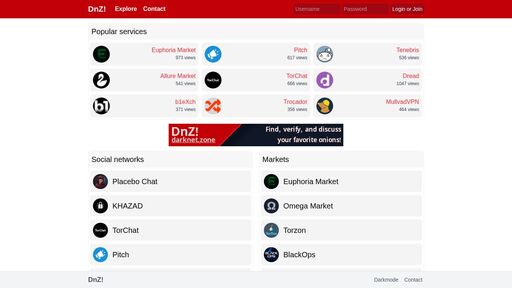 screenshot of DnZ! - Access Gateway - dnzzz3ixhtzj4wb2fuu2swblxlbqwnbamfvtgwyzwtuuahlb6xpeguad.onion