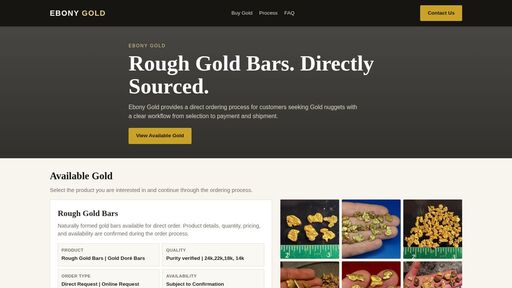 screenshot of Ebony Gold | Rough Gold Bars - ebonybejcls3p7m4tsw2xykgsgz3e27f26hbieo4v72ikbdzi36u7iid.onion