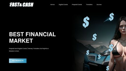 screenshot of Fast&Cash - Financial market - http://56hftwqkfy3c7doy6cltdg765dbno3rpwdaslfeba4jgjao6ojclswyd.onion
