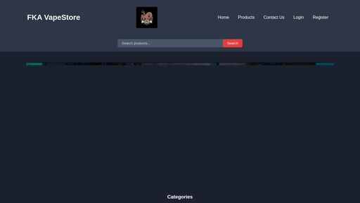 screenshot of FKA Vape Store - 45abhz7jbsfnaett5tbyktvtec5vulfo2p6dnritwl43uhgvvjtokwid.onion