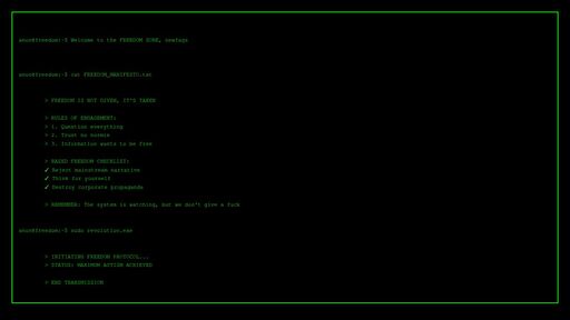 screenshot of FREEDOM MANIFESTO - http://wbruk2oisvexdedhwmwjw2jv7mspytemlqqt2izmcydi5s54rupcwwad.onion