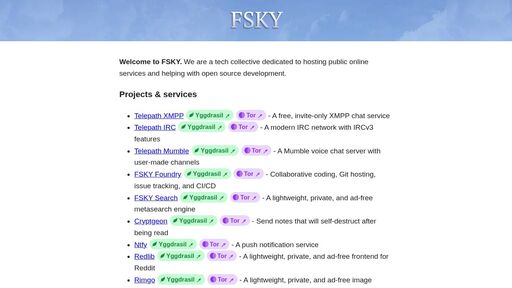 screenshot of FSKY - http://fsky42e4xj4o4q7xiyxzodqvd75iwgztywxtbugdmixamrmui5l4vhid.onion