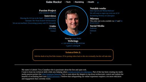 screenshot of Gabe Rocks! - http://gabriel2or575b2cgstxqvxqn4lgi3jjfumm7p25fdidleposs2nmtyd.onion