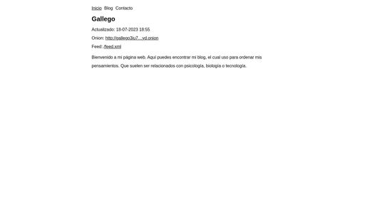 screenshot of Gallego - gallego3iu7m673bsogubxdr27eewqczkdjhznaakc2ldd6ouvoudjyd.onion
