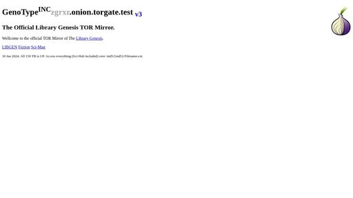 screenshot of GenoType.INC - libgenfrialc7tguyjywa36vtrdcplwpxaw43h6o63dmmwhvavo5rqqd.onion