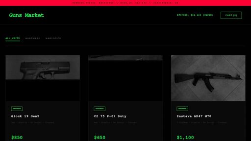screenshot of Guns Market - weapondh66ymbmy7lsbbzjrrb7navcuk25hhey4kam436i6cjzoyatyd.onion