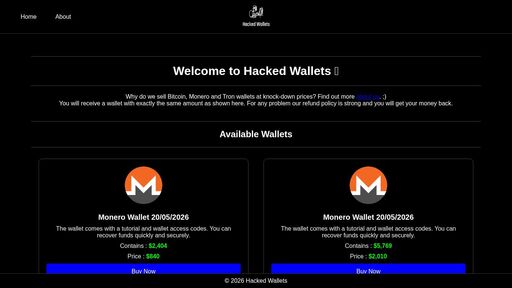 screenshot of Hacked Wallets - walletnzleas46wiysiskjejrs6znlb6lxc4epelgqfbs5ikunsuwqqd.onion